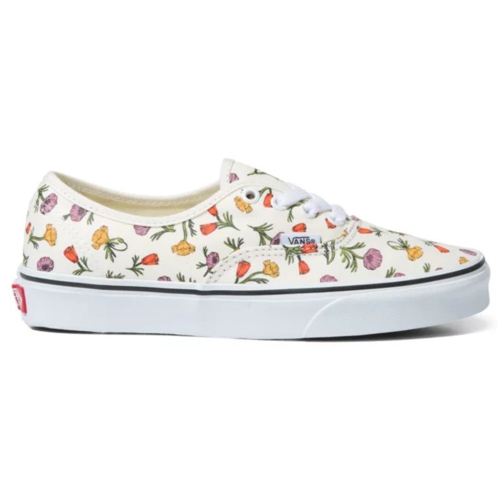 Vans Authentic Skate Shoes Poppy Floral Cream , size